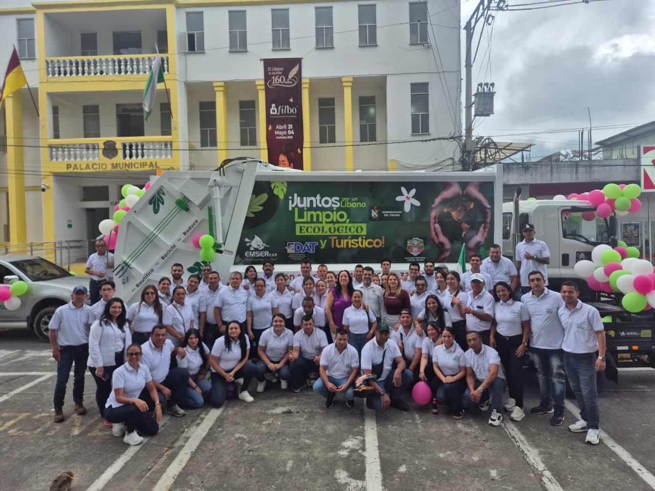 La EDAT mejora y moderniza el servicio de aseo en Líbano con nuevo vehículo compactador