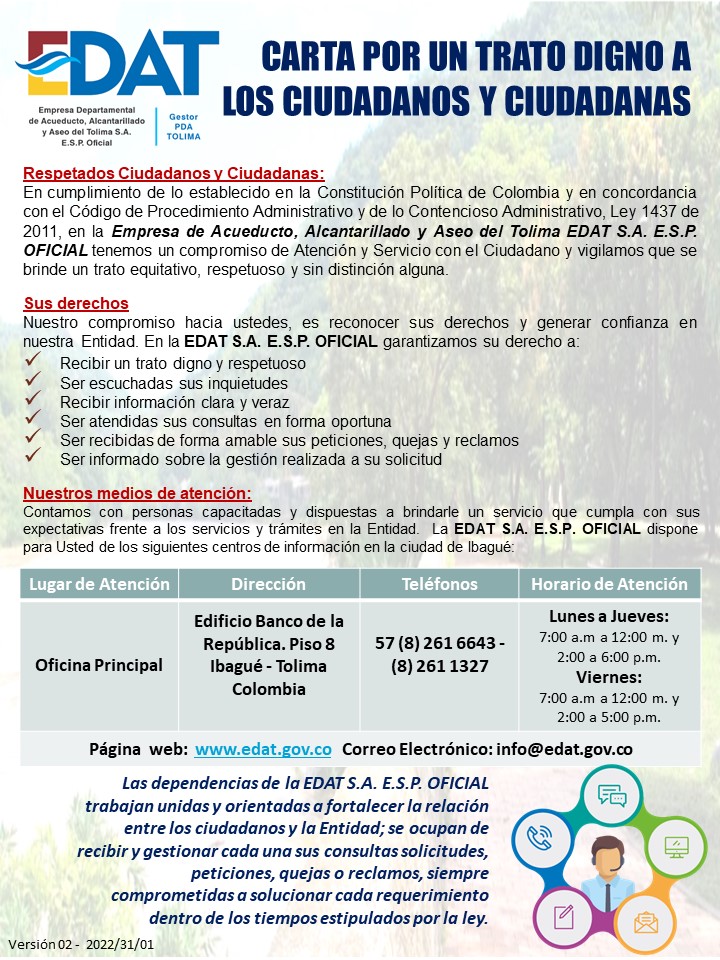 Carta Trato digno 2022